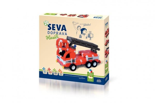 Stavebnice SEVA DOPRAVA Hasiči plast 545 dílků