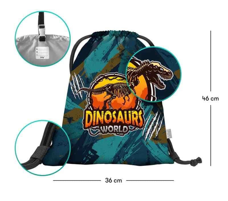 BAAGL Školní sáček na obuv Dinosaurs World - náhled 3
