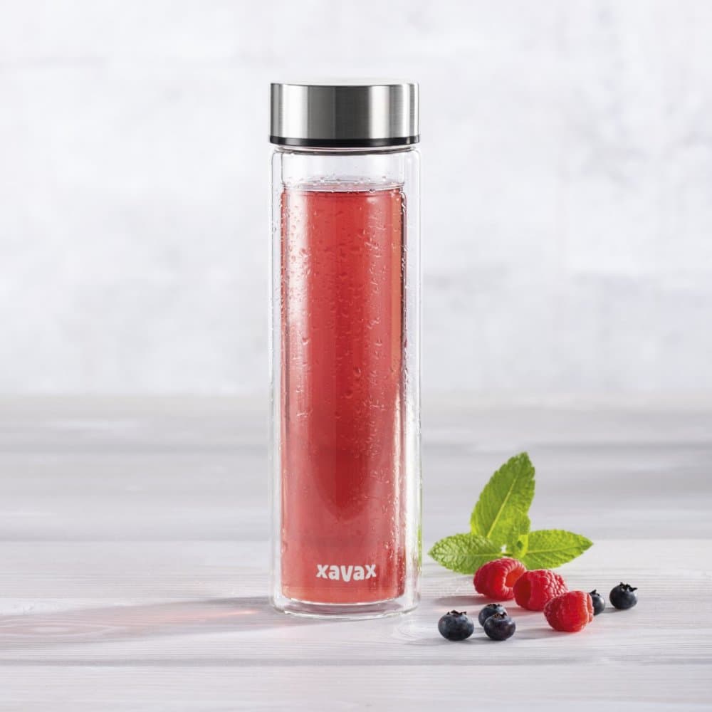 Xavax To Go skleněná lahev 450 ml se sítkem - náhled 3