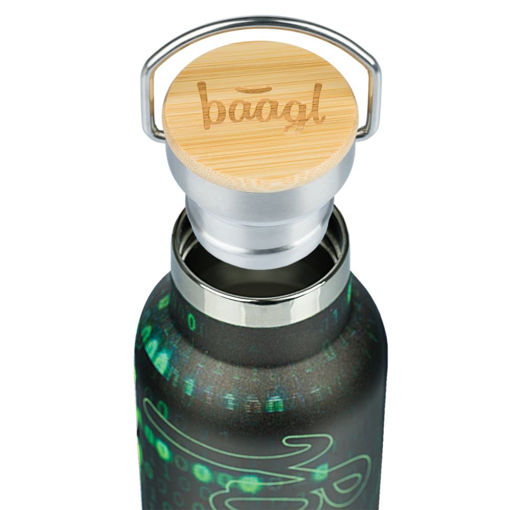 BAAGL Termoláhev s bambusovým víčkem Numbers, 500 ml - náhled 3