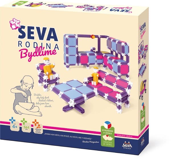 Stavebnice SEVA RODINA Bydlíme 564 ks - náhled 3