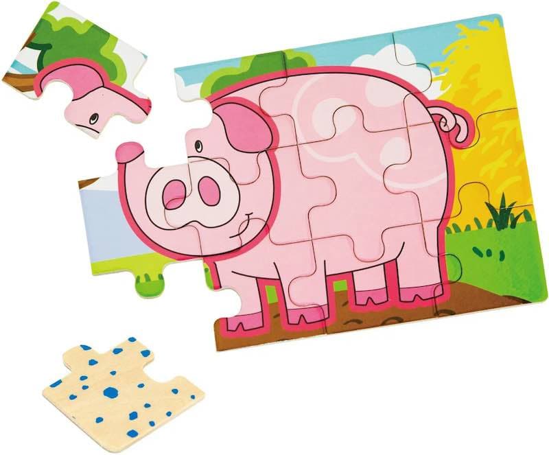 Dřevěné puzzle - farma Viga - náhled 2