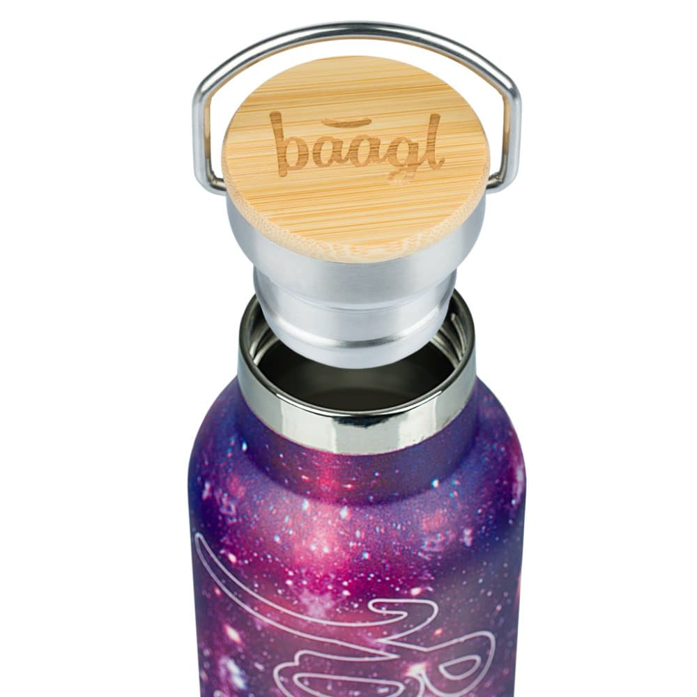 BAAGL Termoláhev s bambusovým víčkem Galaxy, 500 ml - náhled 3