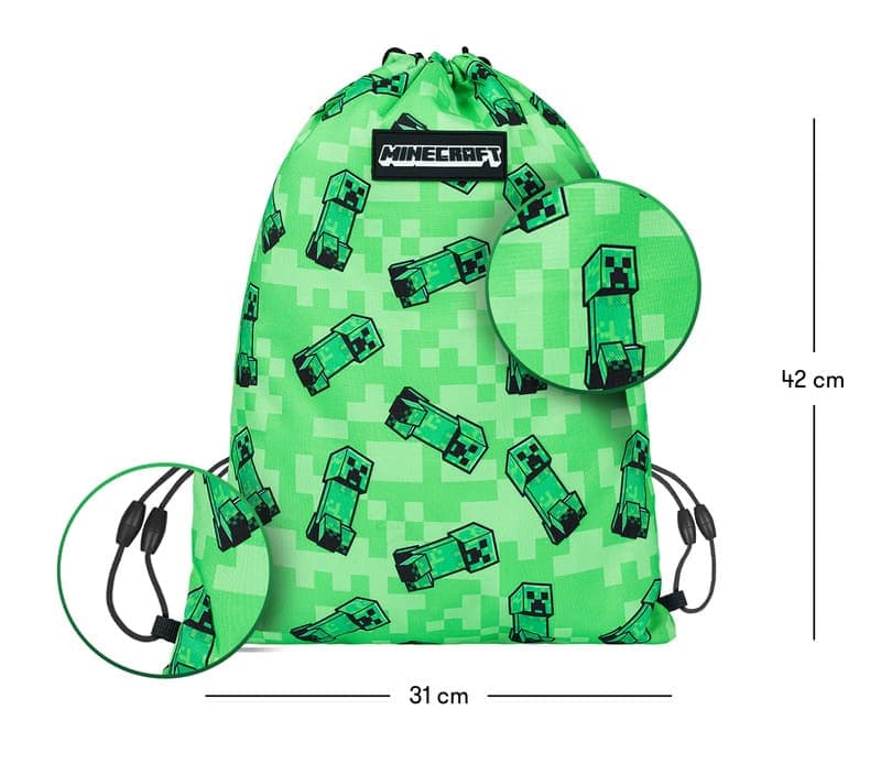 Sáček na obuv Baagl Minecraft Creeper - náhled 3