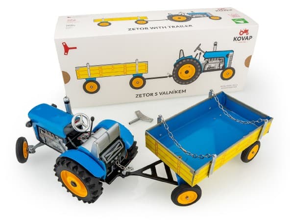 Traktor Zetor na klíček s valníkem - náhled 3