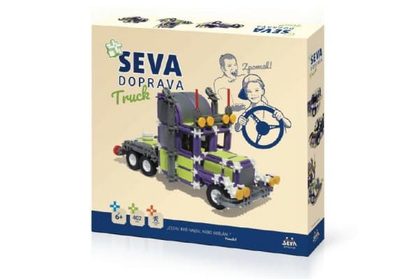 Stavebnice SEVA DOPRAVA Truck plast 402 dílků