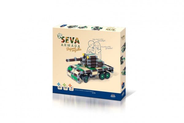 Stavebnice SEVA ARMÁDA Bojová vozidla 436 dílků
