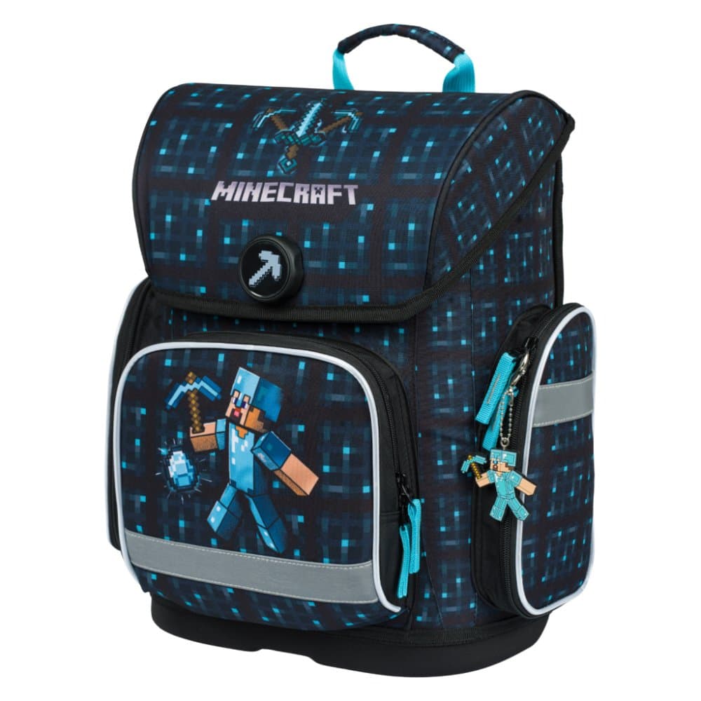 BAAGL aktovka Ergo Minecraft Blue Axe modrá - náhled 2