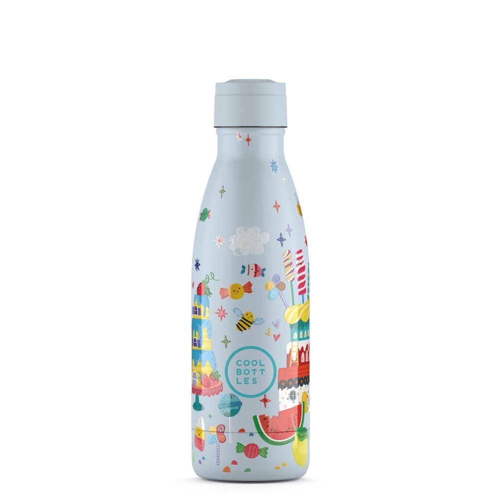 Dětská nerezová termolahev COOL BOTTLES Candy Land třívrstvá 350ml 3D - náhled 2