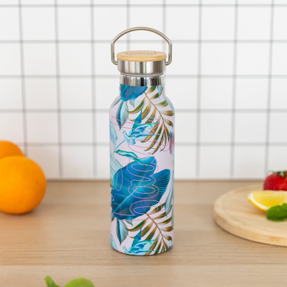 BAAGL Termoláhev s bambusovým víčkem Leafs, 500 ml - náhled 5