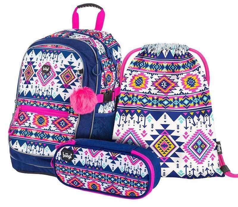 Školní batoh v setu Baagl Core Boho - 3 díly - náhled 1
