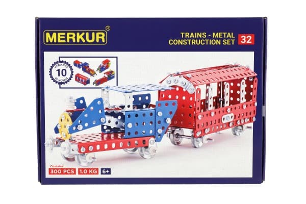 Stavebnice Merkur 032 Železniční modely, 300 dílů, 10 modelů - náhled 2