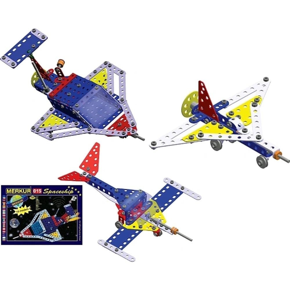 Stavebnice Merkur 015 Raketoplán 10 modelů 195 ks - náhled 3