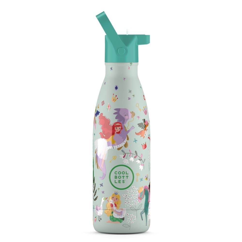 Dětská nerezová termolahev COOL BOTTLES Princess Kingdom třívrstvá 350ml 3D - náhled 1