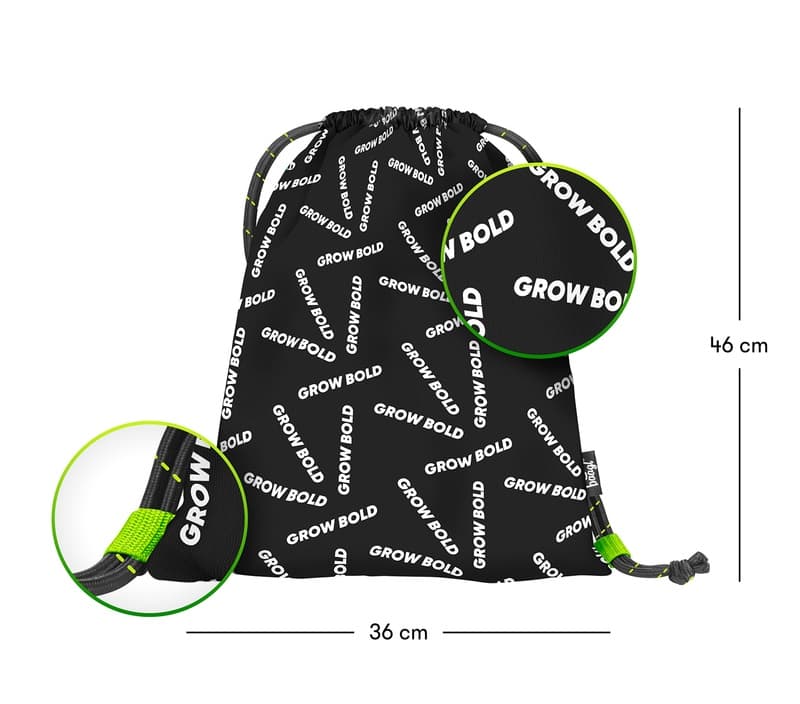 Sáček na obuv Baagl GROW BOLD černý - náhled 3
