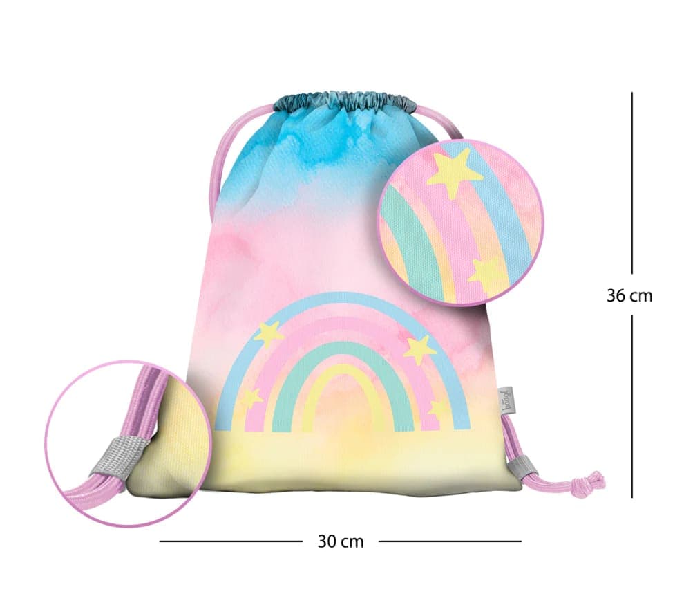 BAAGL Předškolní sáček Rainbow - náhled 3