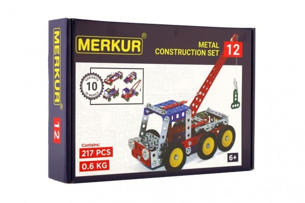 Stavebnice Merkur 012 Odtahové vozidlo 10 modelů 217 ks