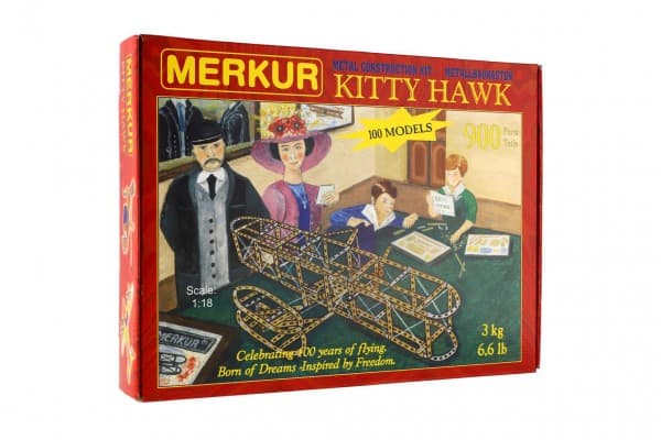 Stavebnice Merkur Kitty Hawk, 900 dílů, 100 modelů