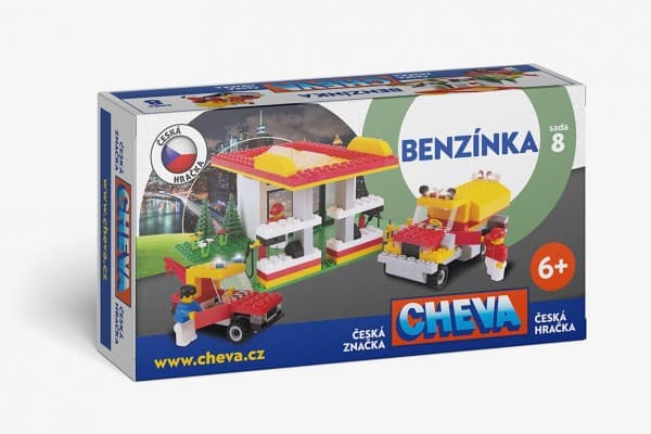 Stavebnice Cheva 8 Benzínová stanice plast 349 ks