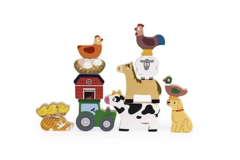 Dřevěná balanční sada farma Viga