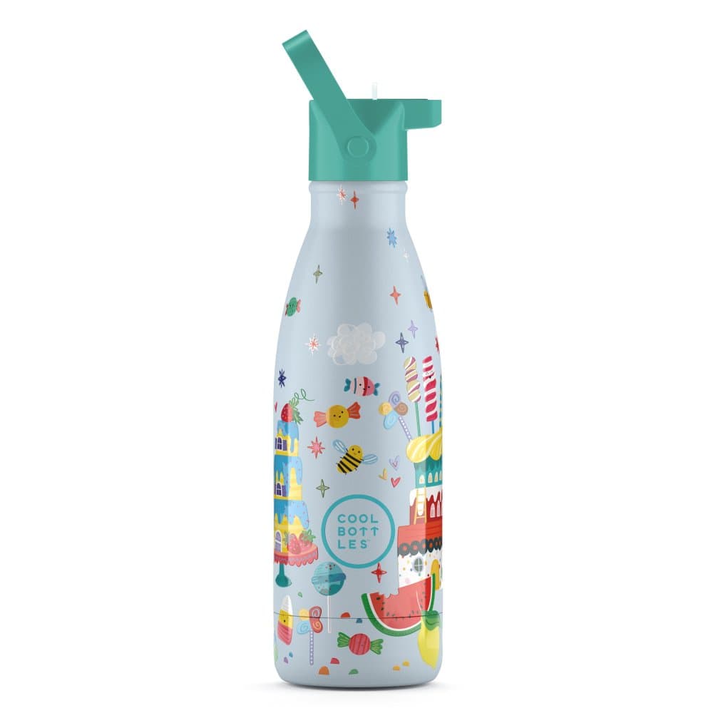 Dětská nerezová termolahev COOL BOTTLES Candy Land třívrstvá 350ml 3D - náhled 1
