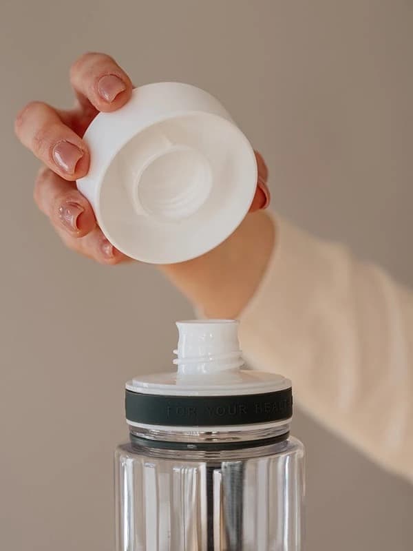 Láhev na pití Equa Plain White 600ml - náhled 3