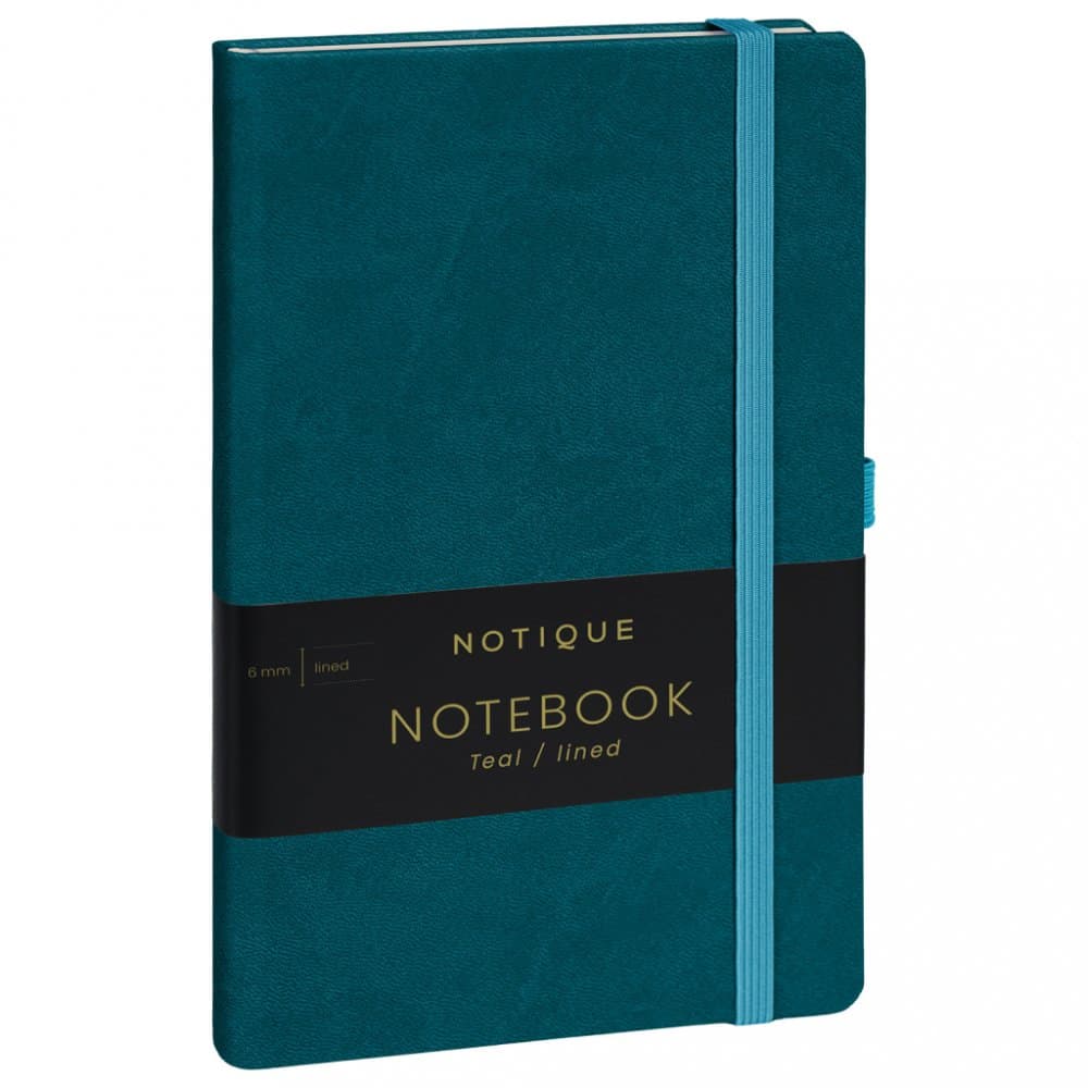 Notes Tyrkysový, linkovaný, 13 × 21 cm