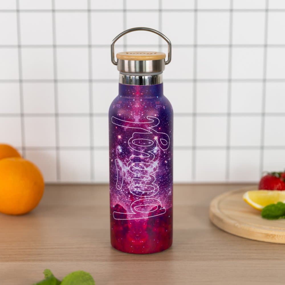 BAAGL Termoláhev s bambusovým víčkem Galaxy, 500 ml - náhled 5