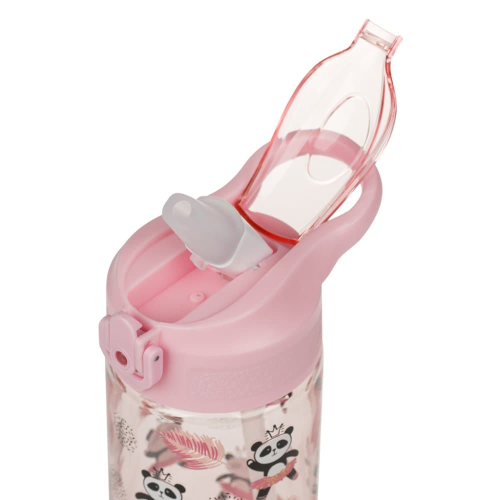 BAAGL Tritanová láhev na pití s brčkem Panda 500 ml - náhled 4