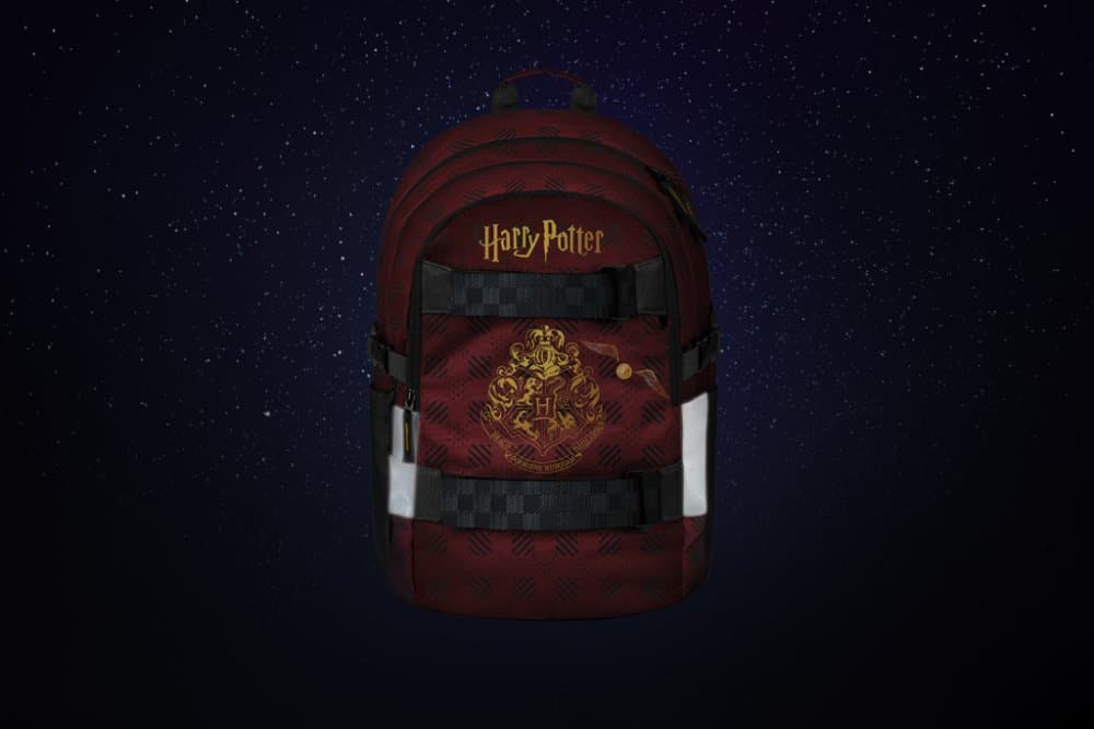 BAAGL SET 3 Skate Harry Potter Bradavice vínový: batoh, penál, sáček - náhled 3