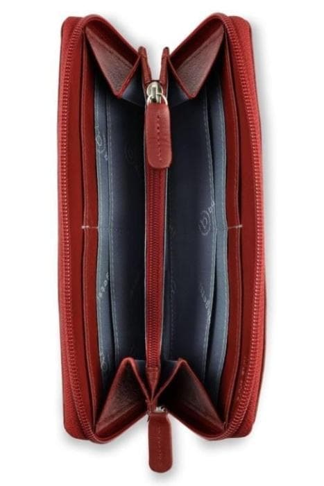Bugatti Dámská kožená peněženka na zip Banda červená - náhled 5