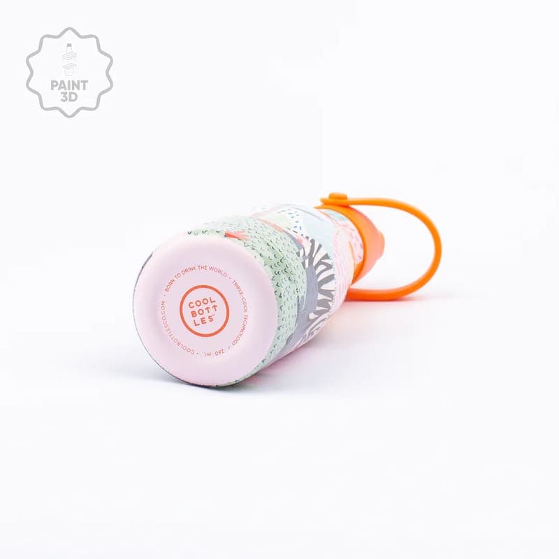 Dětská nerezová termolahev COOL BOTTLES Kids Savannah Kingdom třívrstvá 260ml NEW - náhled 4