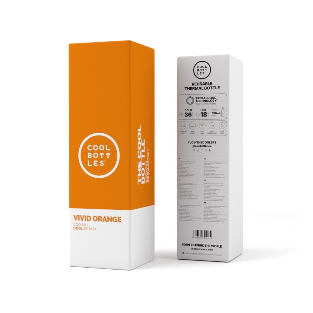 Nerezová termolahev COOL BOTTLES Vivid Orange třívrstvá 350 ml - náhled 4
