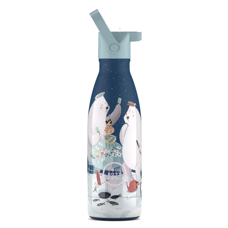 Dětská nerezová termolahev COOL BOTTLES Kids Polar Bears třívrstvá 350ml NEW