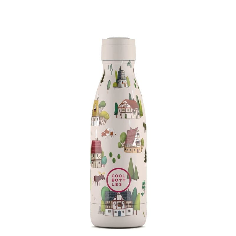 Dětská nerezová termolahev COOL BOTTLES Kids Tudor Village třívrstvá 350ml NEW - náhled 3