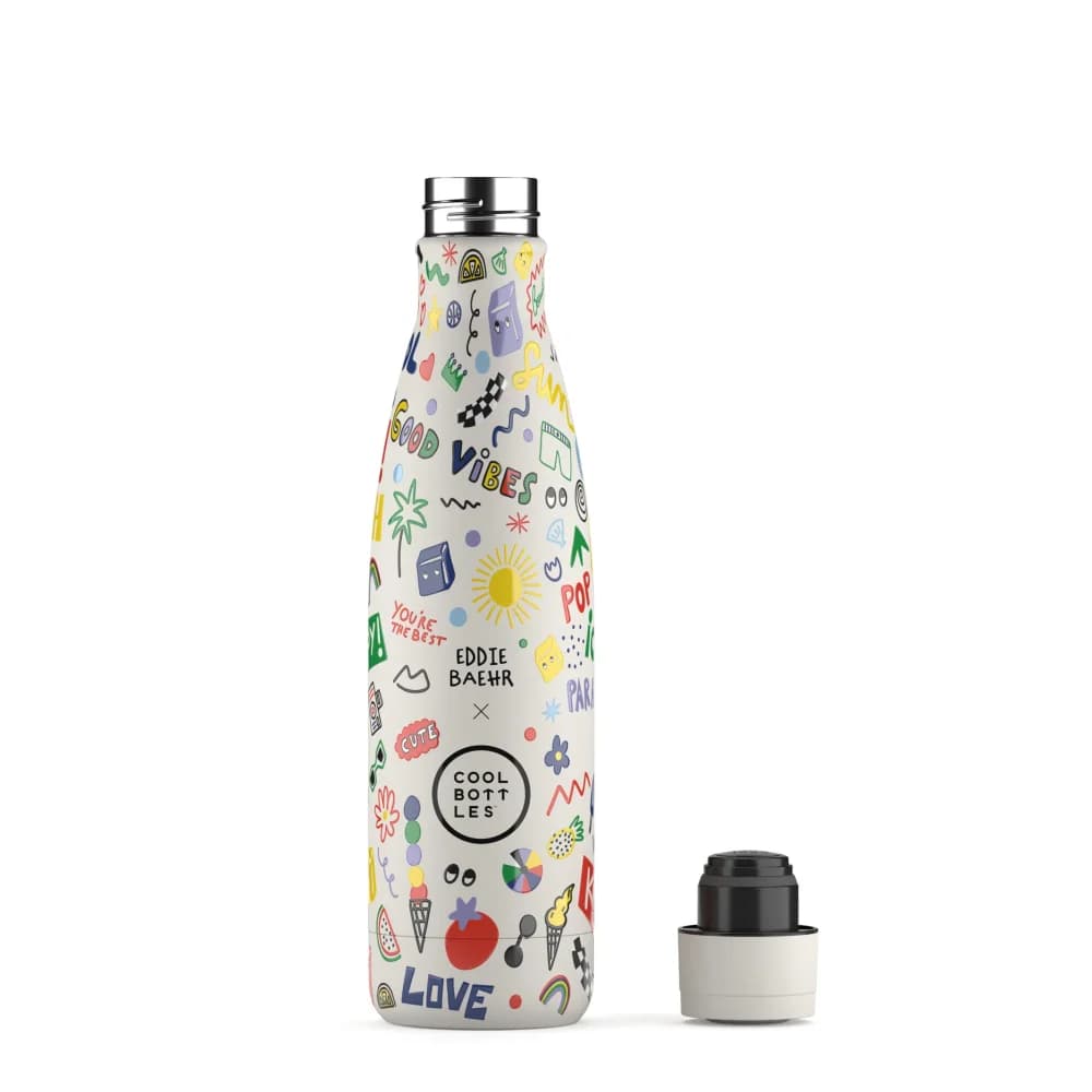 Nerezová termolahev Cool Bottles Xclusive! Good Vibes třívrstvá 500 ml - náhled 2