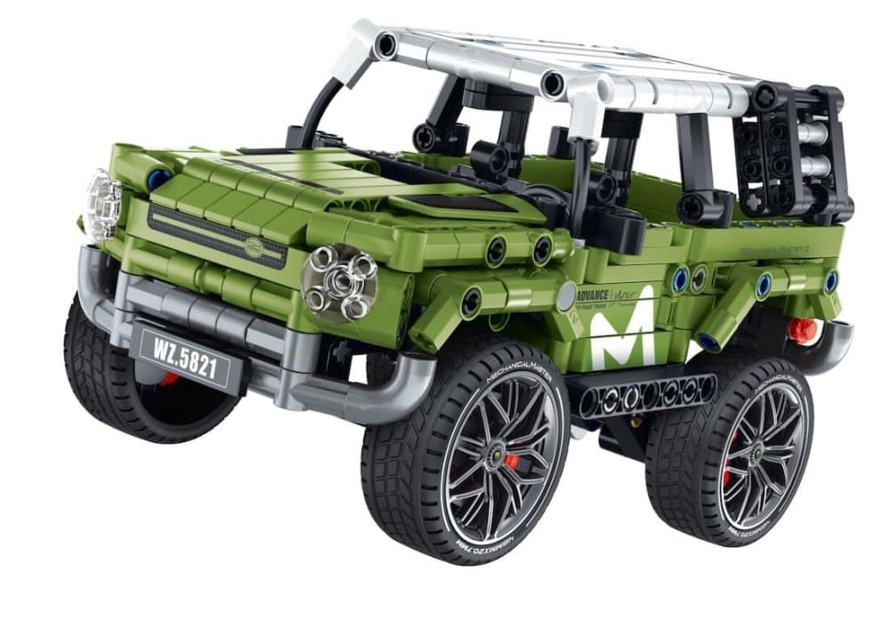 Stavebnice iM.MASTER terénní auto plast 474 dílků na zpětné natažení - náhled 3
