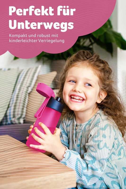 Tritanová láhev na pití JARLSON MIKI Růžová 500 ml - náhled 4