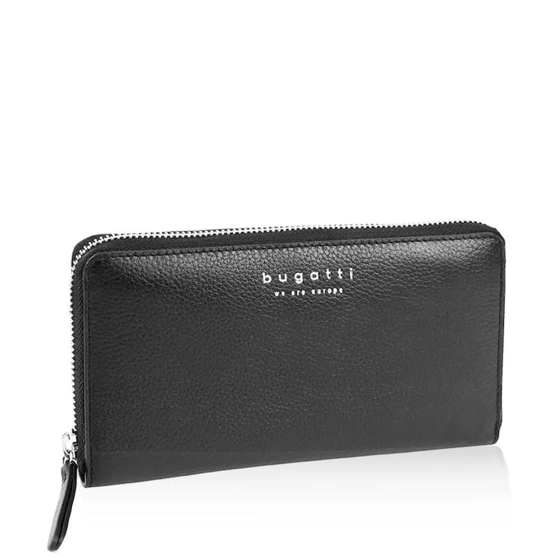 Bugatti Dámská kožená peněženka na zip Linda černá