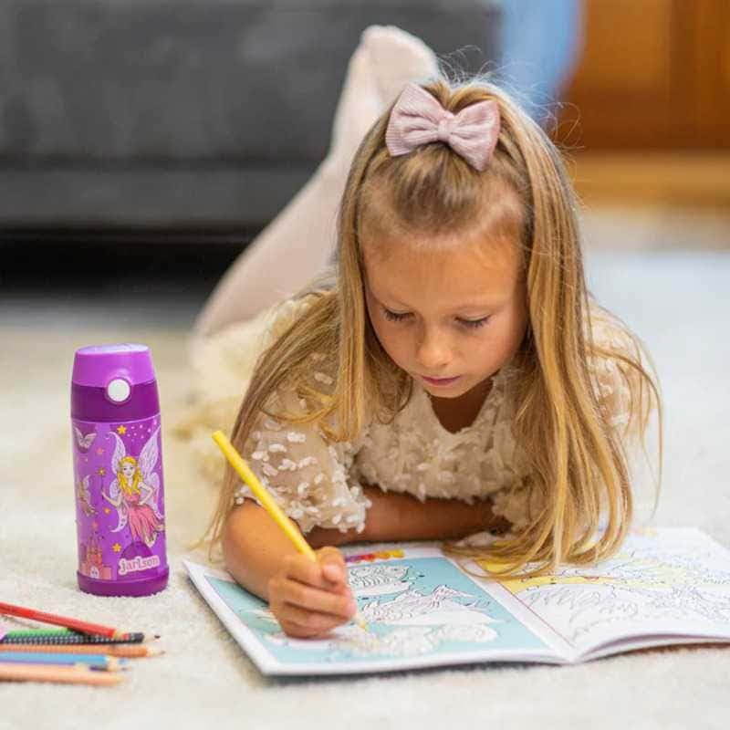 Dětská nerezová termoláhev s brčkem JARLSON CHARLI Víla 350 ml - náhled 5