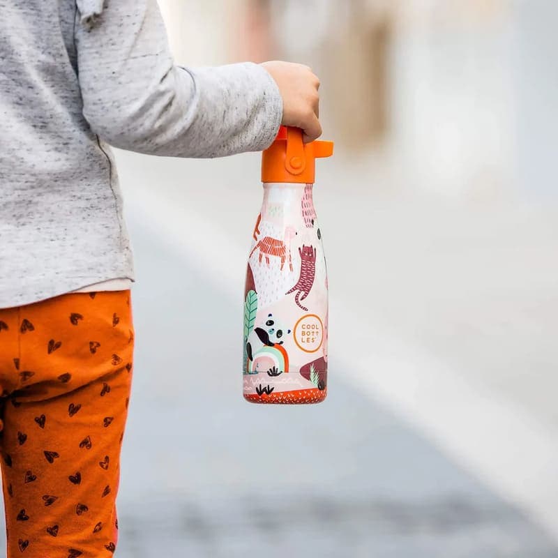 Dětská nerezová termolahev COOL BOTTLES Kids Panda Gang třívrstvá 260ml NEW - náhled 4