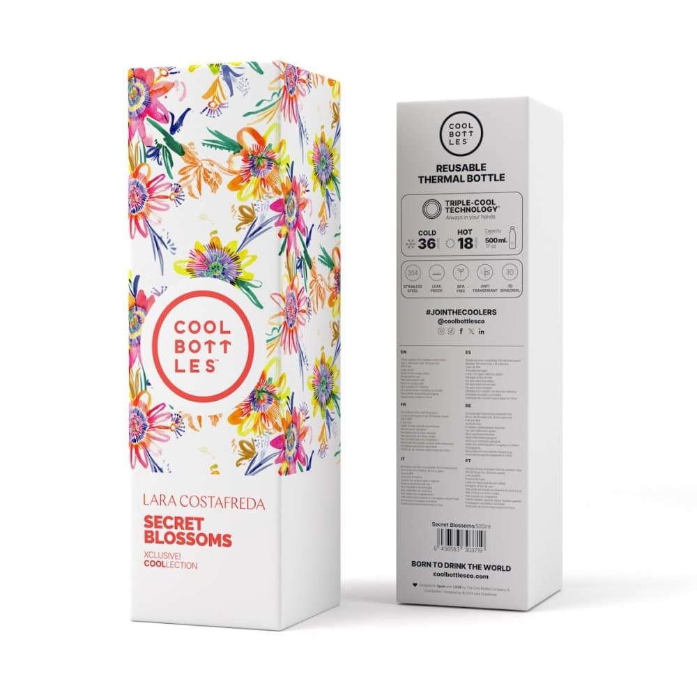 Nerezová termolahev Cool Bottles XClusive! Secret Blossom třívrstvá 500 ml - náhled 4