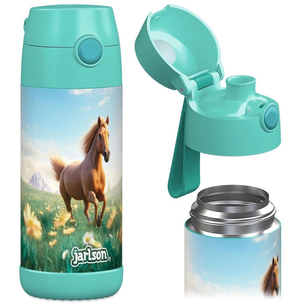Dětská nerezová termoláhev na pití JARLSON MALI Kůň 350 ml