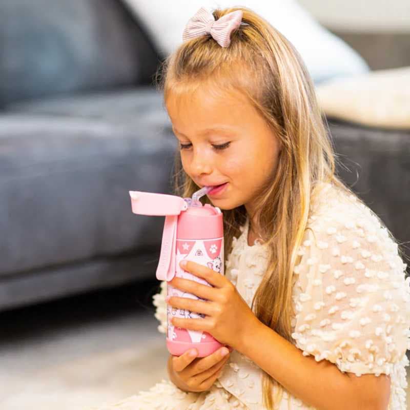 Dětská nerezová termoláhev s brčkem JARLSON CHARLI Kočka 350 ml - náhled 4