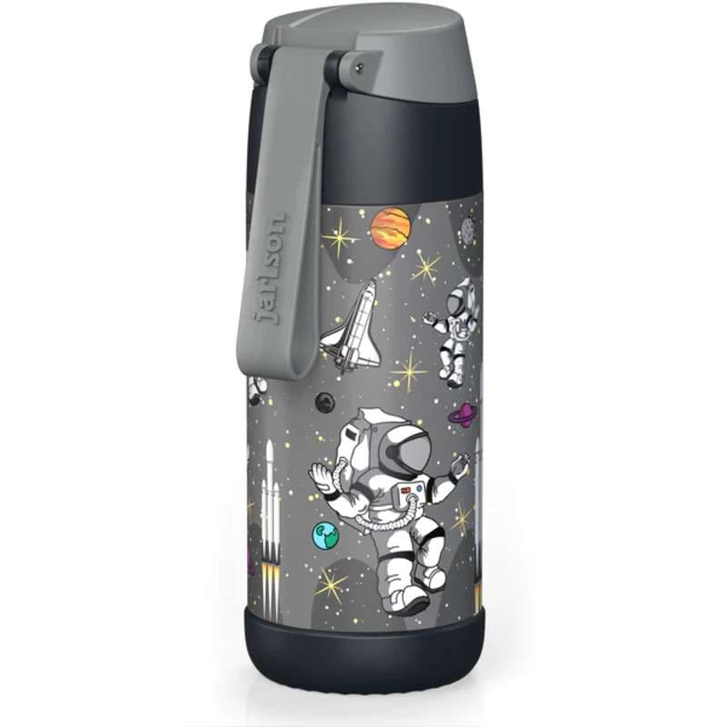 Dětská nerezová termoláhev s brčkem JARLSON CHARLI Astronaut 350 ml - náhled 2