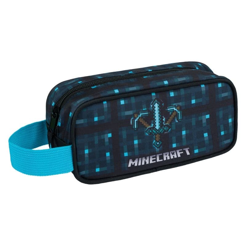 Školní set penál a sáček Baagl Minecraft Blue axe and sword - 2 díly - náhled 2