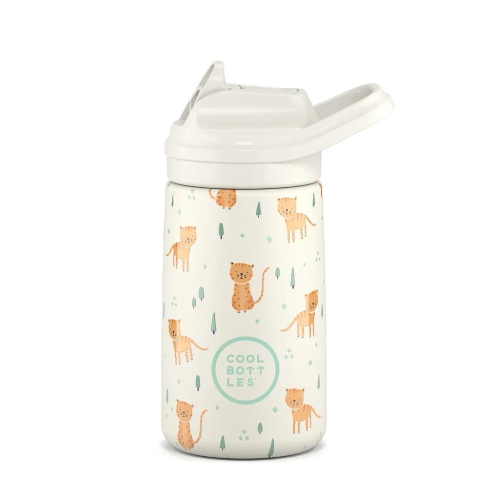 Dětská nerezová termoláhev COOL BOTTLES Kiddie Whisker Kittens 350 ml 3D - náhled 2