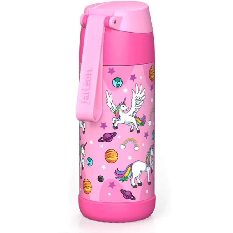 Dětská nerezová termoláhev s brčkem JARLSON CHARLI Unicorn 350 ml - náhled 2