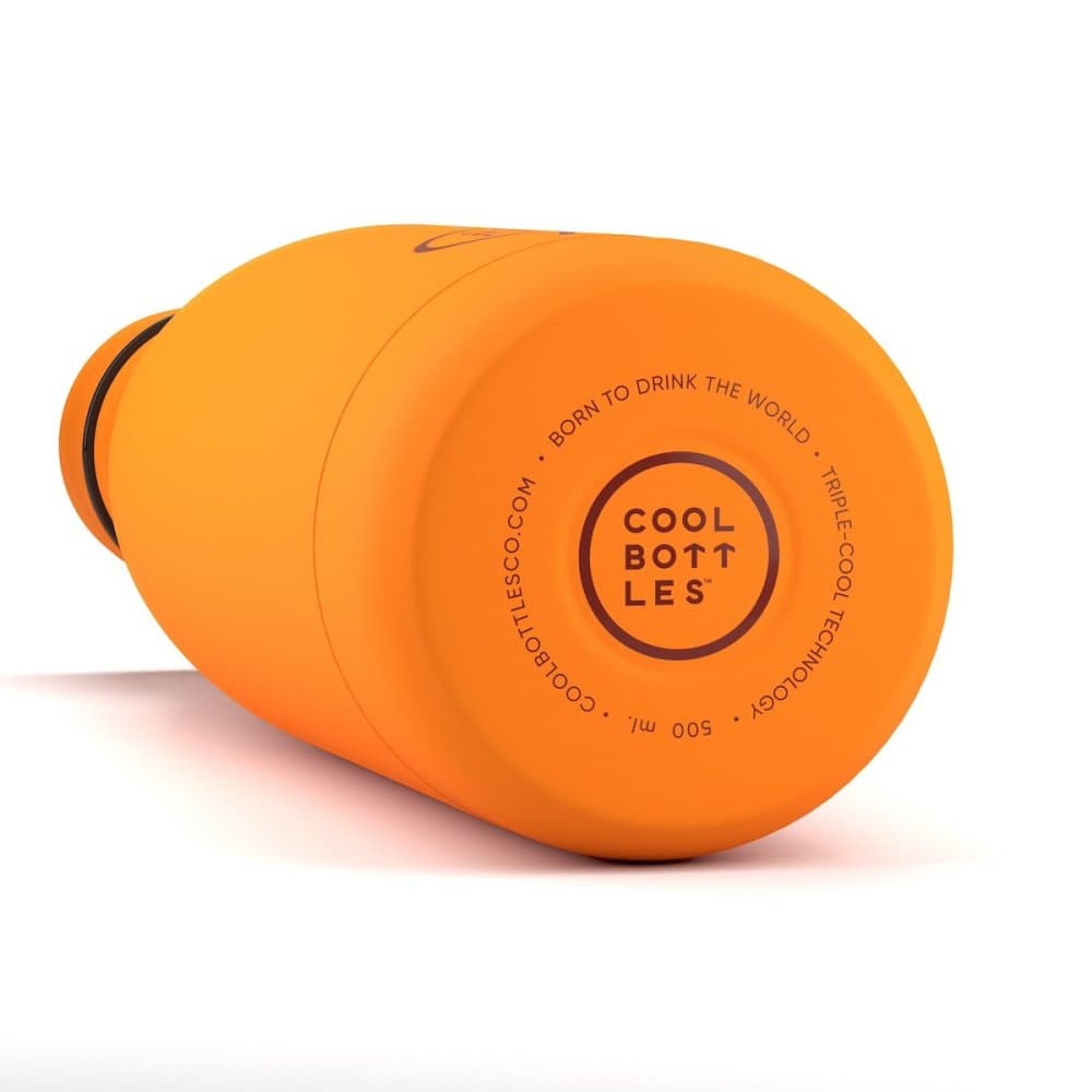 Nerezová termolahev COOL BOTTLES Vivid Orange třívrstvá 500ml NEW - náhled 3