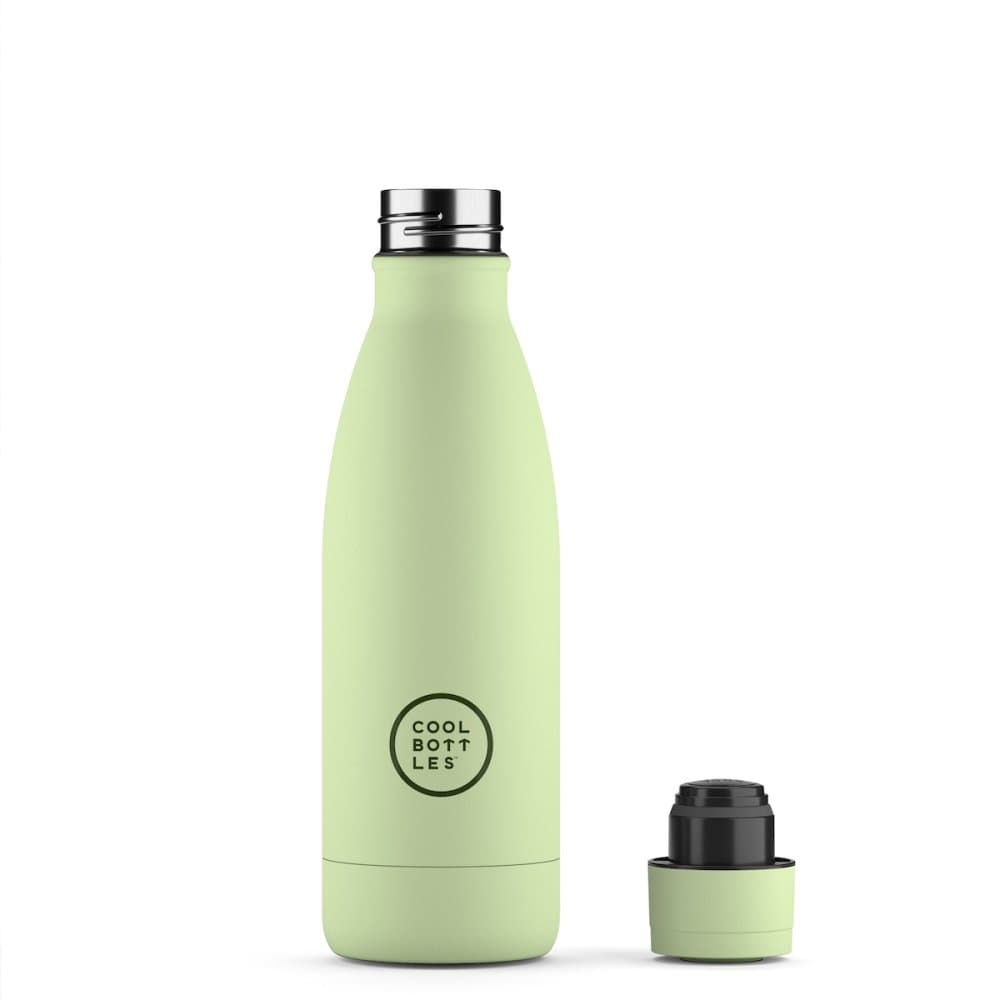 Nerezová termolahev COOL BOTTLES Pastel Green třívrstvá 350 ml - náhled 2